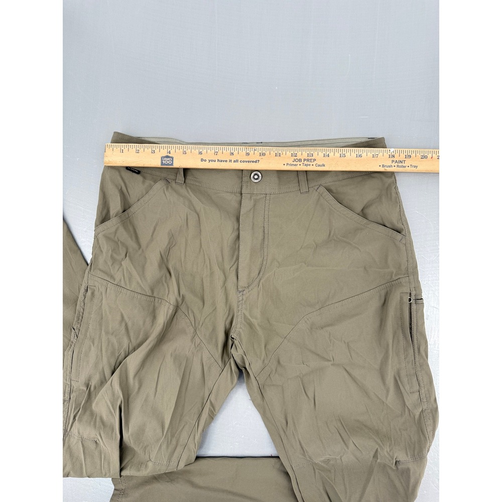 Kuhl Radikl Mens Hiking Pants 36x32 Khaki Tan Nylon Stretch Outdoor Trousers - Picture 12 of 16
